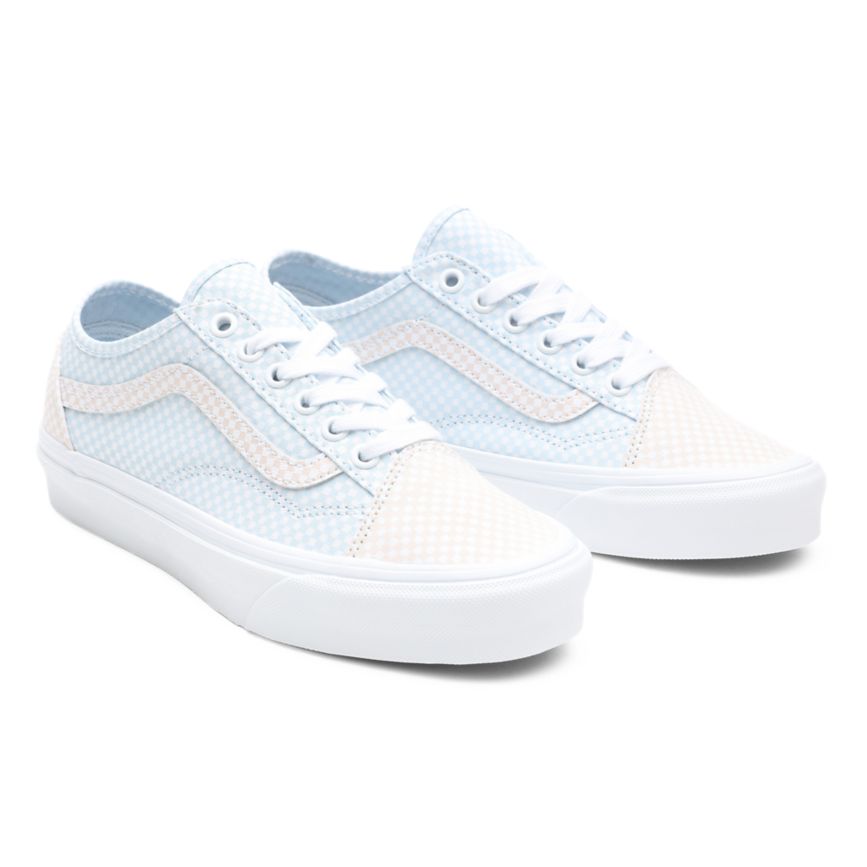 CLASSICS Vans Pastel Checkerboard Old Skool Tapered Mujer Blancas | VN333T7DX74