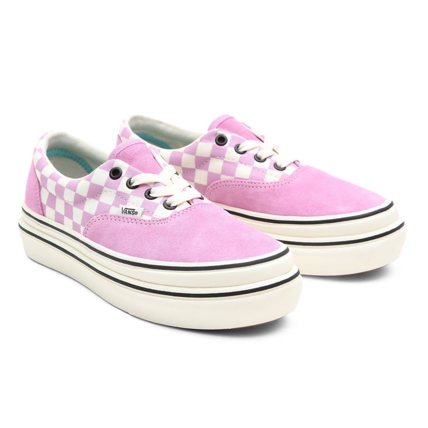 CLASSICS Vans Suede Lona Super ComfyCush Era Mujer Rosas | VN049S8WG98