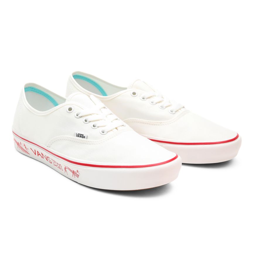 CLASSICS Vans X Penn ComfyCush Authentic Mujer Blancas | VN025E4PN40