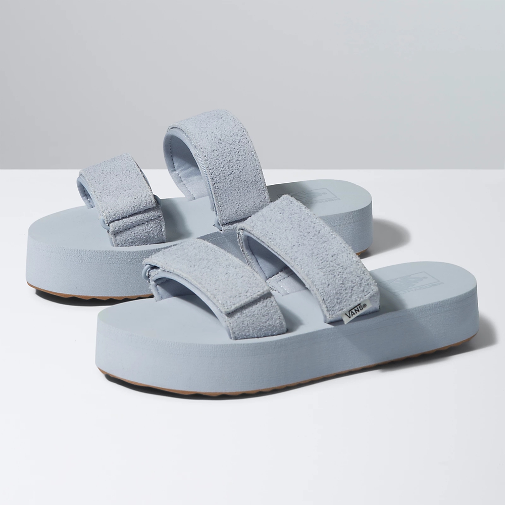 Sandalias Planas Vans Cayucas Slide Mega Platform Mujer Gris | VN447I8QY99