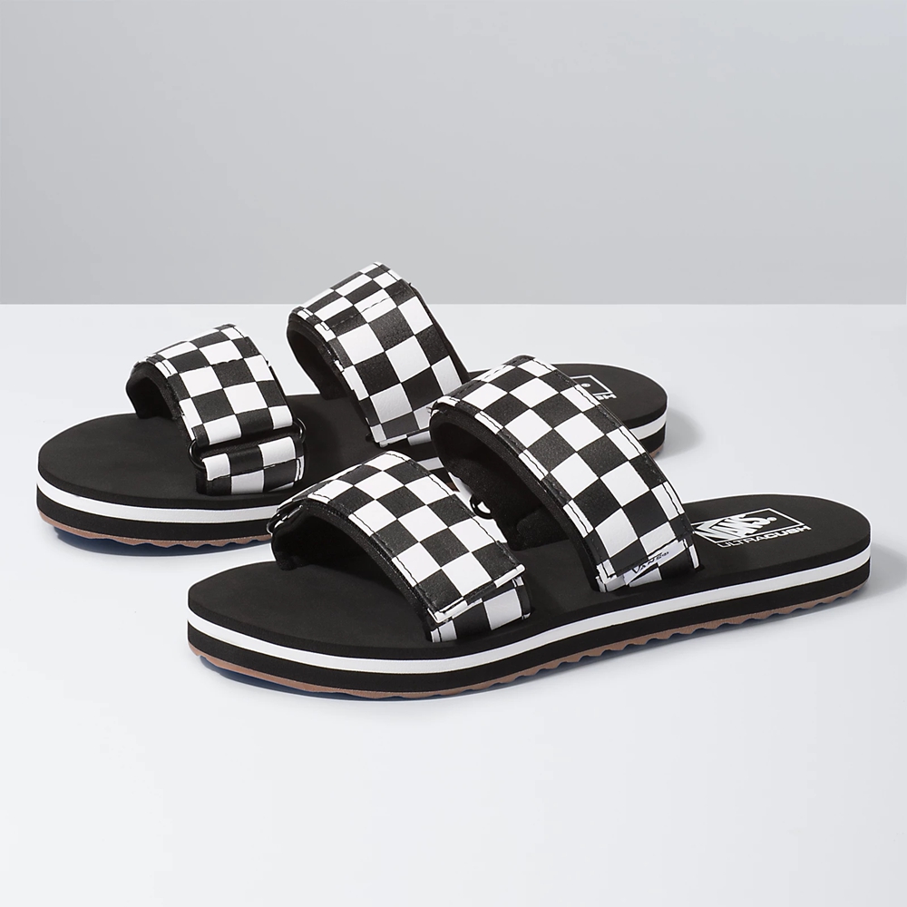 Sandalias Planas Vans Cayucas Slide Mujer Negras | VN608B9GL61