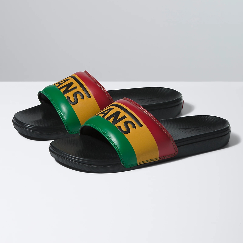 Sandalias Planas Vans La Costa Slide-On Mujer Negras | VN203V6CY32