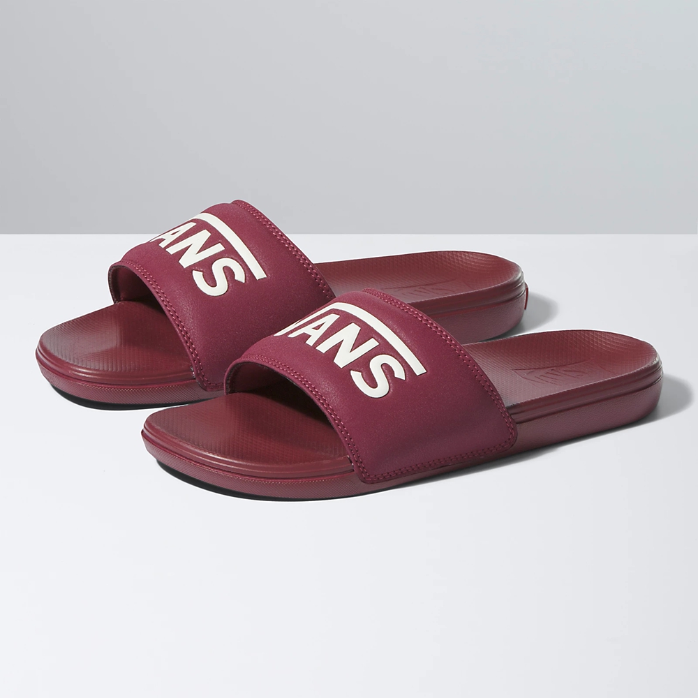 Sandalias Planas Vans La Costa Slide-On Hombre Burdeos | VN786Y3WQ58