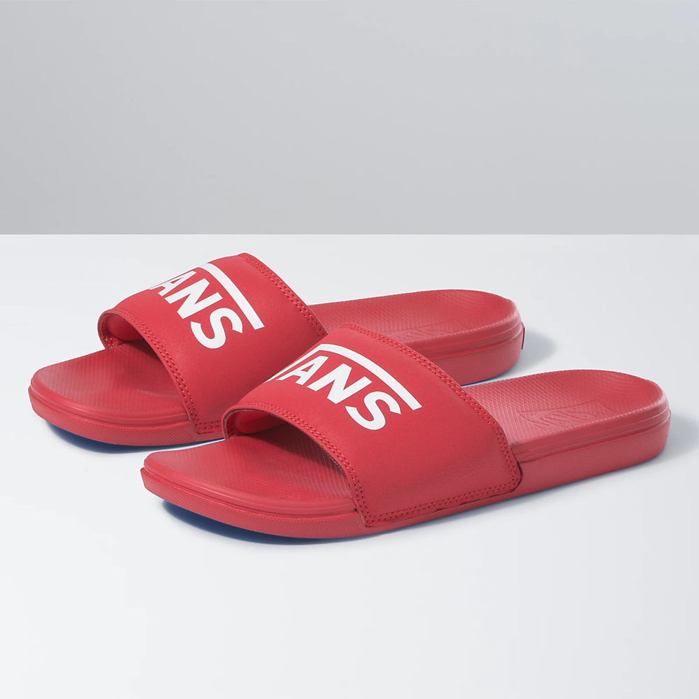 Sandalias Planas Vans La Costa Slide-On Hombre Rojas | VN832V0LJ98