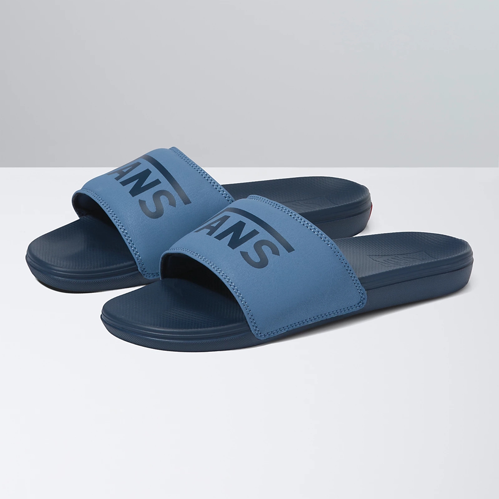 Sandalias Planas Vans La Costa Slide-On Hombre Azules | VN930Q3ZP43