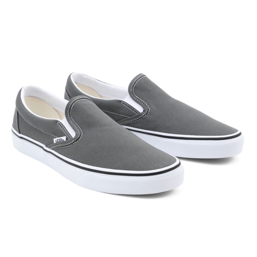 Slip On Vans Lona Classic Slip-On Mujer Gris Oscuro | VN998J3XS42