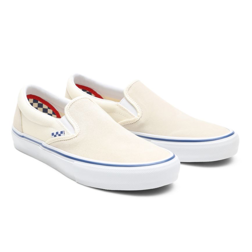 Slip On Vans Skate Slip-On Hombre Blancas | VN767I9GJ35