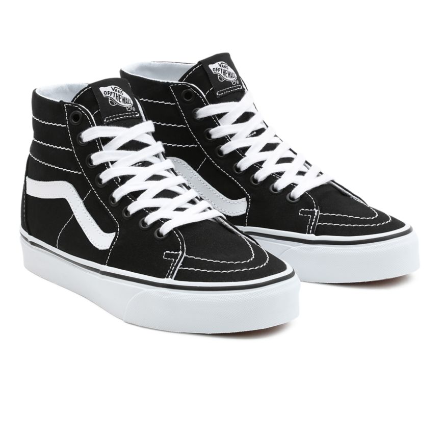 Tenis Altas Vans Lona SK8-Hi Tapered Mujer Negras | VN164M1EW52