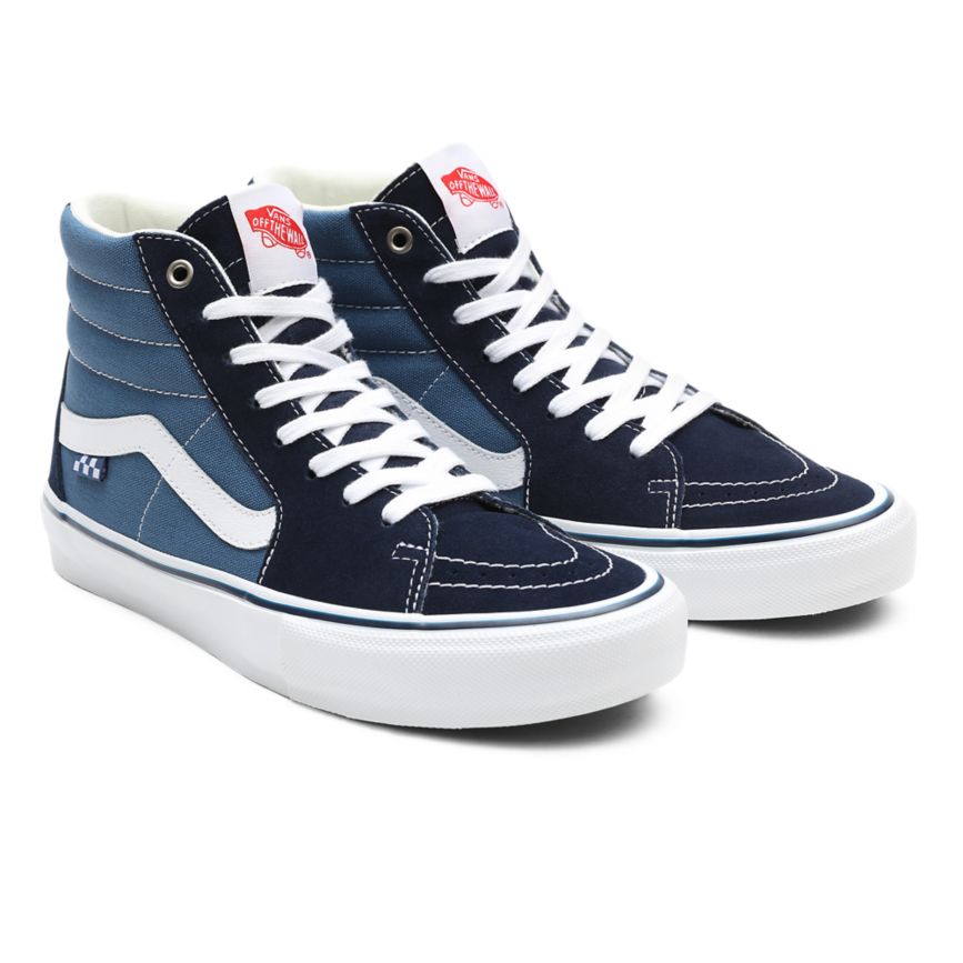 Tenis Altas Vans Skate SK8-Hi Mujer Azul Marino | VN935I0BG22