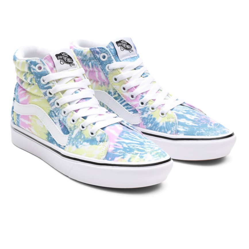 Tenis Altas Vans Tie-Dye ComfyCush SK8-Hi Mujer Multicolor | VN028R4CL18