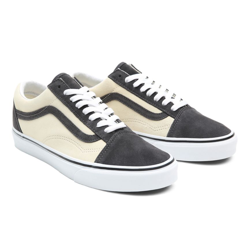 Tenis Bajas Vans 2-Tone Suede Old Skool Mujer Gris | VN864U5RC03