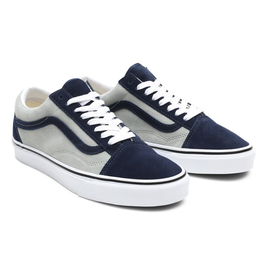 Tenis Bajas Vans 2-Tone Suede Old Skool Mujer Azul Marino | VN967L2TU02