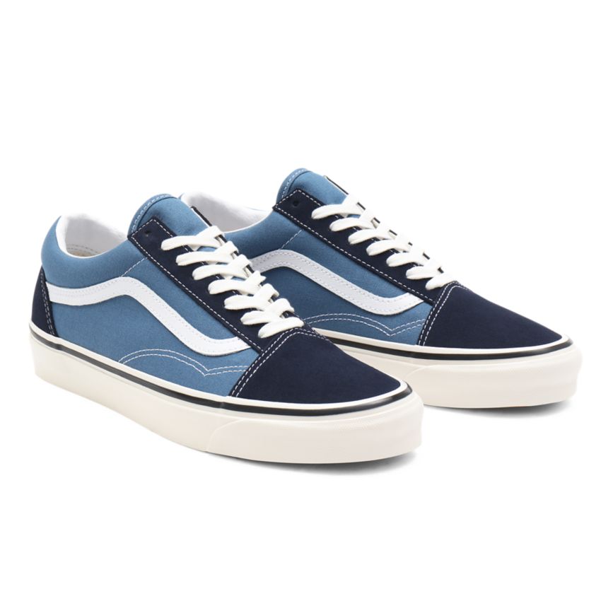 Tenis Bajas Vans Anaheim Factory Old Skool 36 DX Mujer Azul Marino | VN191O5KT56