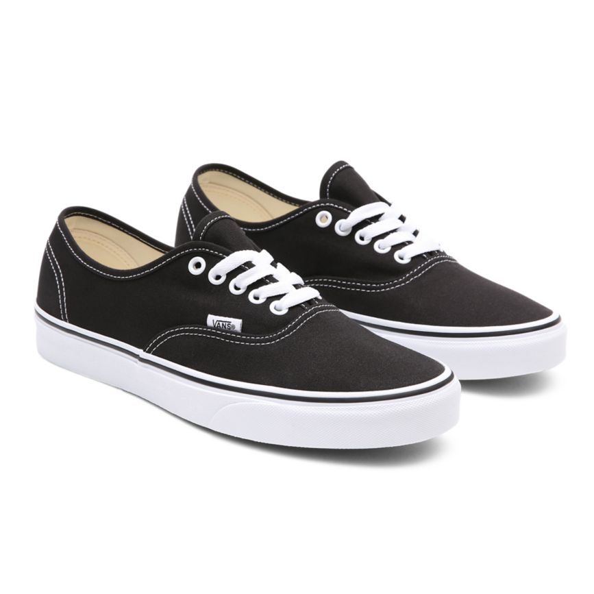 Tenis Bajas Vans Authentic Hombre Negras | VN080F8WE77