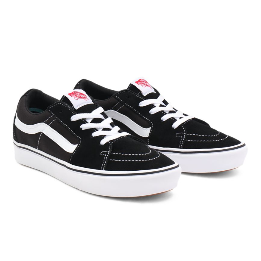 Tenis Bajas Vans Classic ComfyCush Sk8-Low Mujer Negras | VN430F8YE06