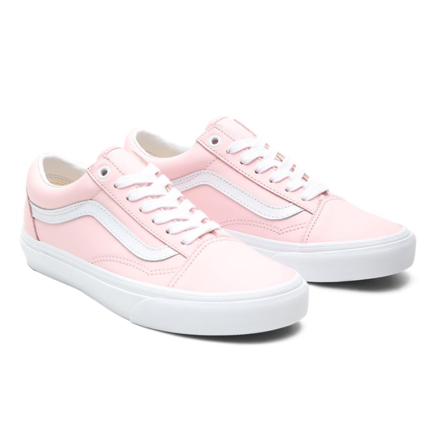 Tenis Bajas Vans Cuero Old Skool Mujer Rosas | VN179S2IS46