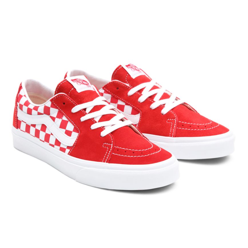Tenis Bajas Vans Lona Suede SK8-Low Mujer Rojas | VN083P9BX86