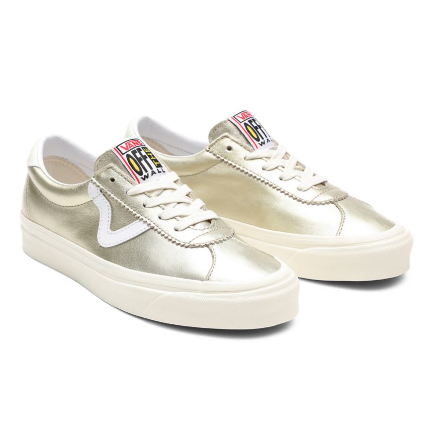 Tenis Bajas Vans Metallic Style 73 DX Mujer Doradas Claro | VN838E8KV70