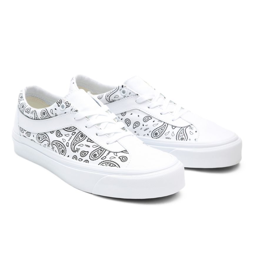 Tenis Bajas Vans Paisley Bold NI Mujer Blancas | VN722Z9FB33