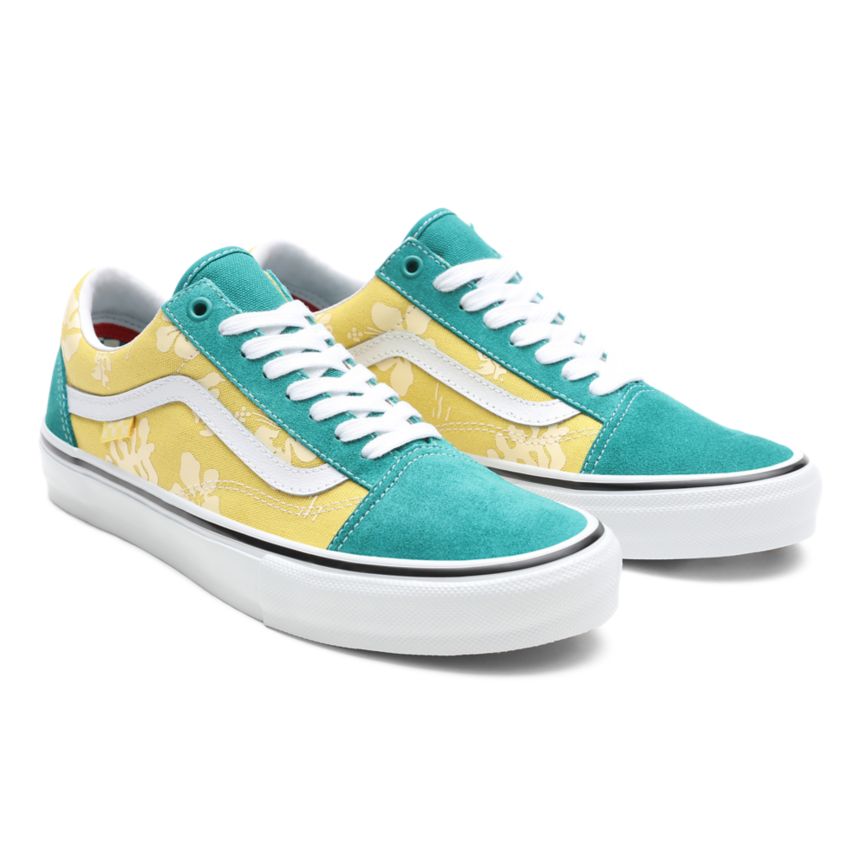 Tenis Bajas Vans Skate Aloha Old Skool Hombre Doradas | VN562H3ND09