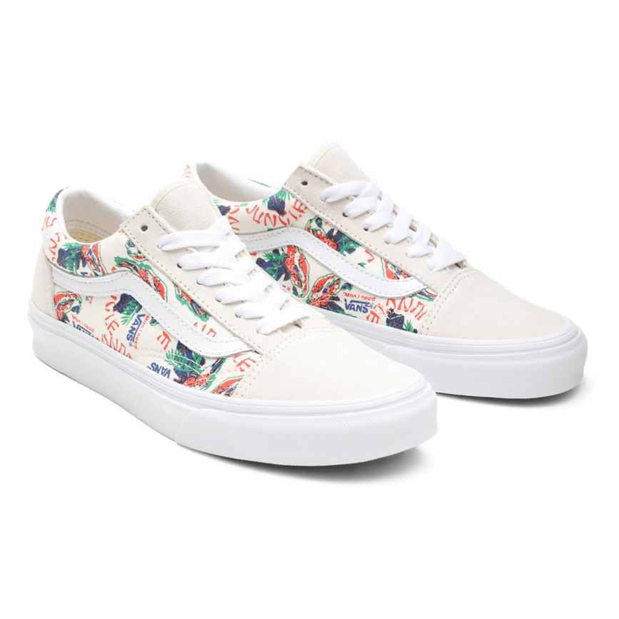 Tenis Bajas Vans Spring Daze Old Skool Hombre Blancas | VN947C8GV97