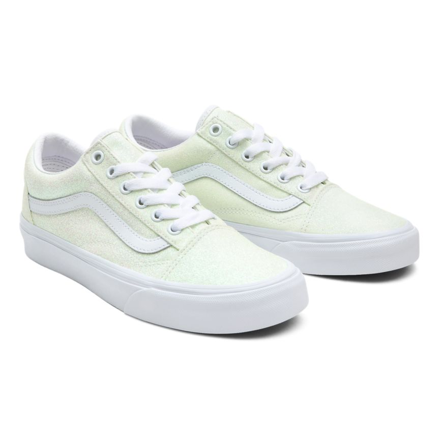 Tenis Bajas Vans UV Glitter Old Skool Mujer Blancas | VN232P5WQ97